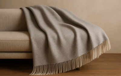Plaid in cashmere e seta